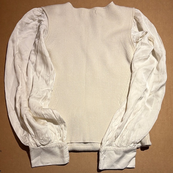 Anthropologie Twofer Faux-Wrap Sweater - Picture 7 of 7